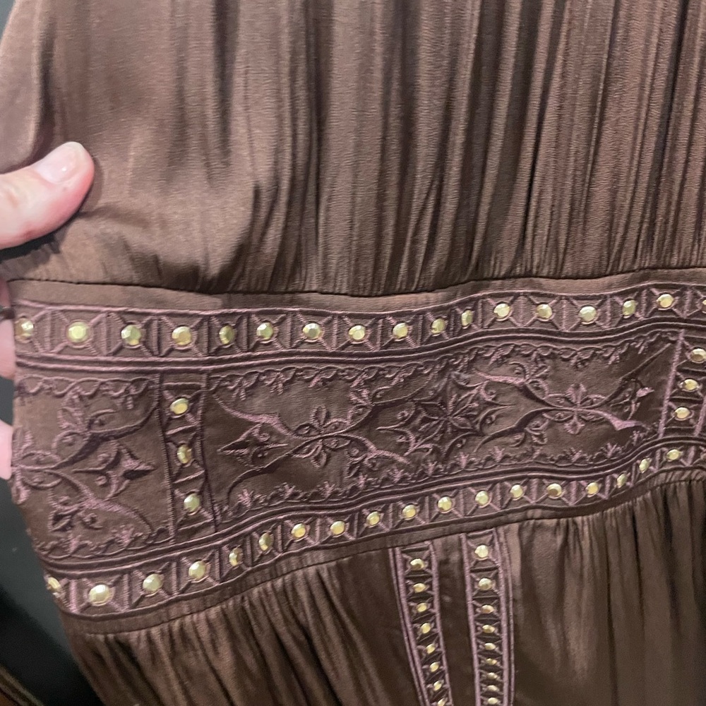 White House Black Market Chocolate Brown Dress